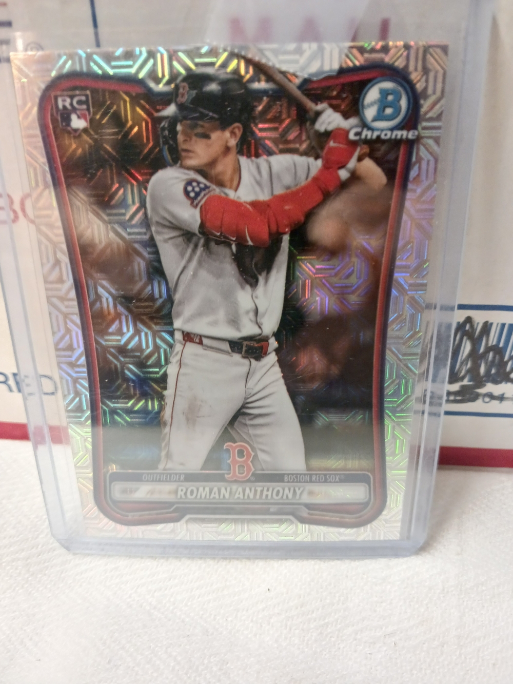 Boston Red Sox Roman Anthony Rookie Baseball Card - Chrome